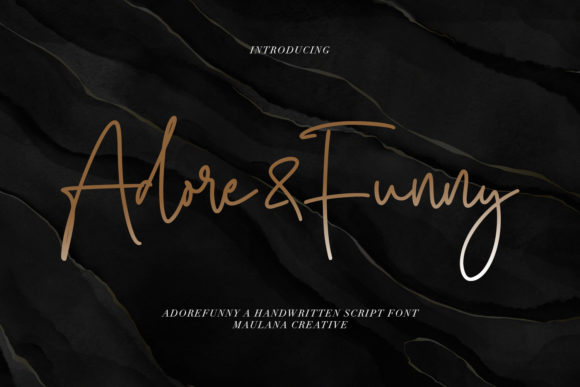 Adore Funny: A Handwritten Font for Elegant Design