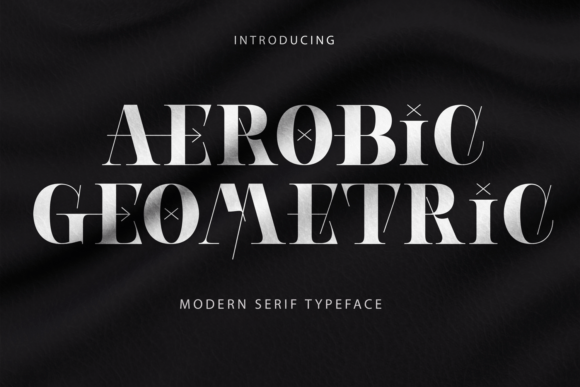 Aerobic Geometric Font for Creative Projects