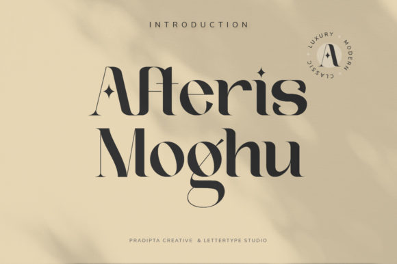 Afteris Moghu: A Luxurious Serif Font