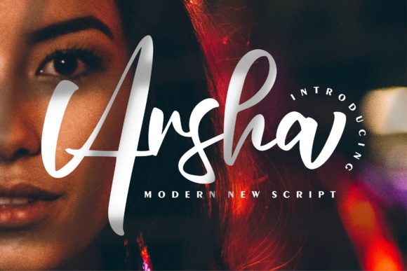 Arsha: A Whimsical Script Font
