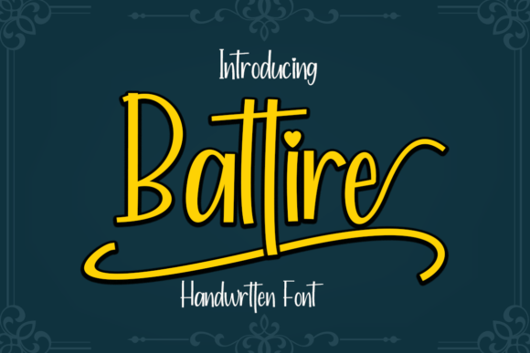 Battire: A Modern Handwritten Font