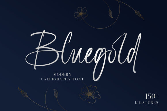 Bluegold: A Script Font for Elegant Design