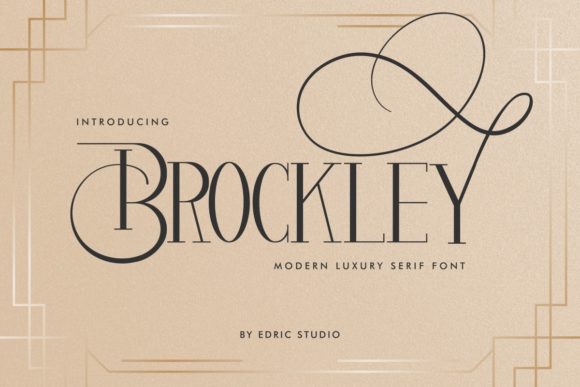 Brockley: A Luxurious Serif Font