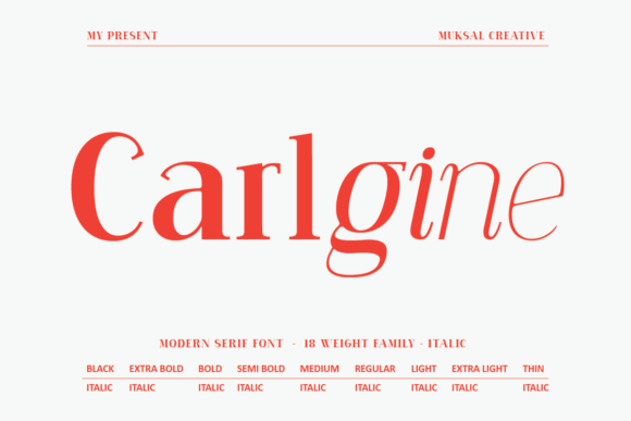 Carlgine: A Serif Font for Clear Campaigns