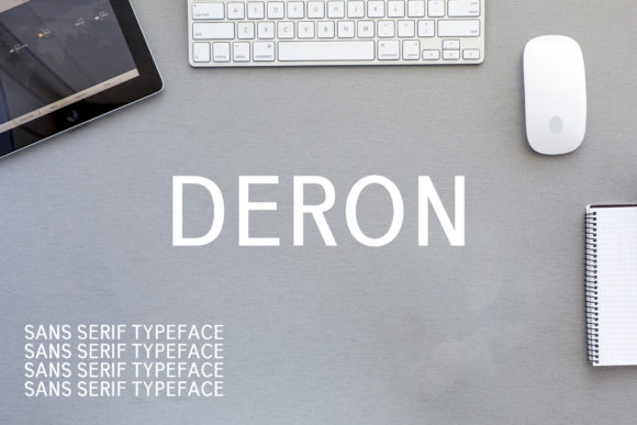 Deron Family: A Modern Typeface for Elegant Design