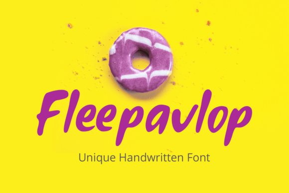 Fleepavlop: A Bold Handwritten Typeface for Editorial Playfulness