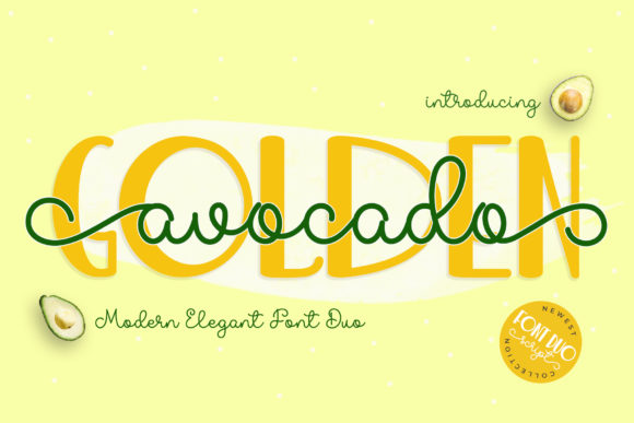 Golden Avocado Font for Web Design