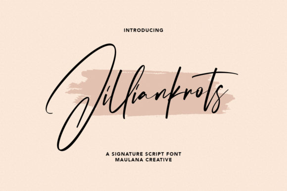 Jilliankrots: A Stylish Font for Business Branding