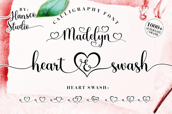 Madelyn Heart: A Modern Script Font for Campaign Headlines