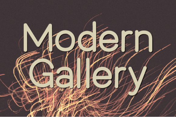 Modern Gallery Font