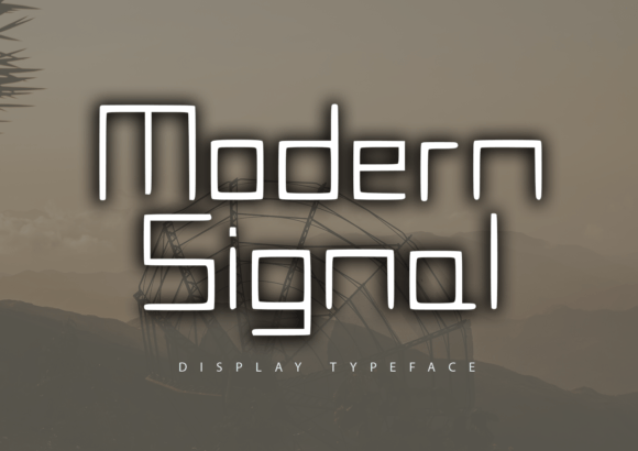 Modern Signal Font for Web Design
