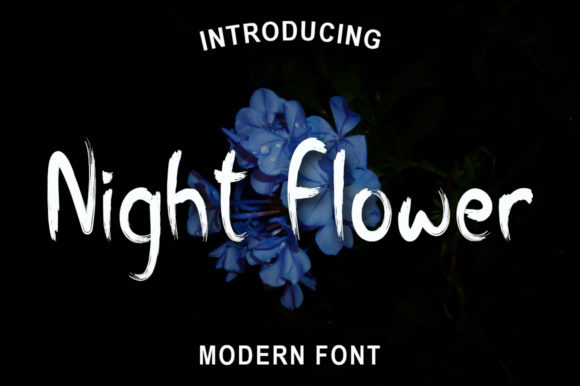 Night Flower Font: Elegant Script for Crafters