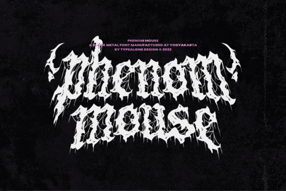 Phenom Mouse: A Gothic Font for Bold Web Design