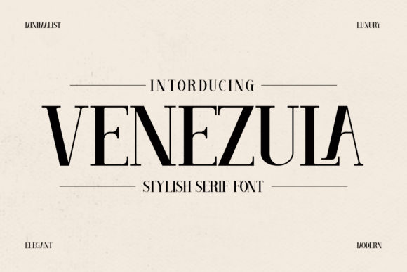 Venezula Font: Elegant Serif for Editorial Design