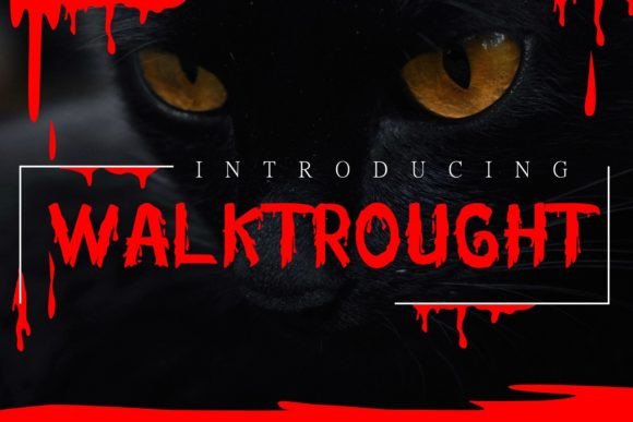 Walktrought Font for Web Design