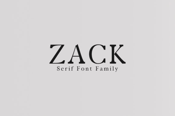Zack Family: A Serif for Real Projects